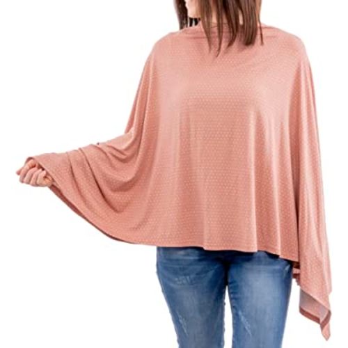 WeeSprout Nursing Cover for Breastfeeding, Feeding Cover for Breastfeeding, Soft & Breathable Nursing Poncho, Neck Insert for Hands-Free View, Machine Washable & Dryer Safe Nursing Cover Up