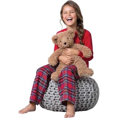 Vermont Teddy Bear Super Soft Almond Brown Teddy Bear – 18 Inch Plush Stuffed Animal to Sleep with, Cozy Bear Plush, Crafted in The USA