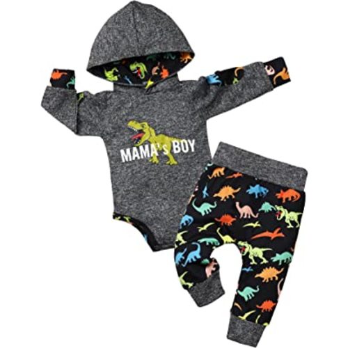 Fommy Newborn Baby Boy Clothes Plaid Letter Print Long Sleeve Hoodies + Long Pants 2PCS Fall Winter Outfits Set