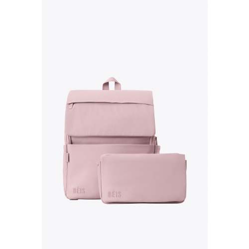 BÉIS 'The Ultimate Diaper Backpack' in Atlas Pink - Best Pink Backpack Diaper Bag