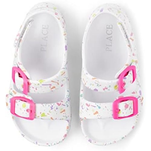 The Children's Place Girl's Baby Toddler Everyday Slide Sandals with Backstrap