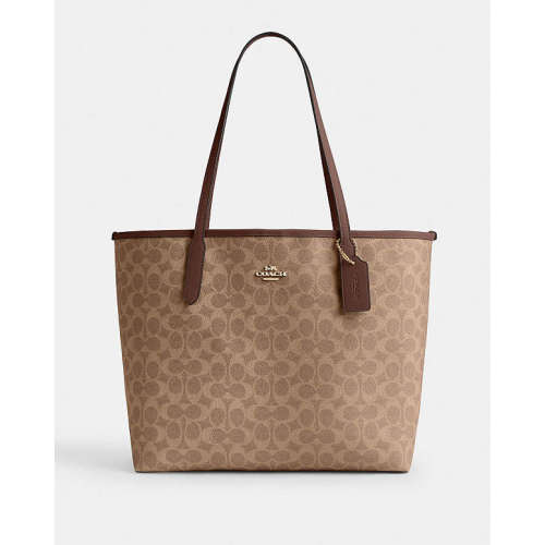 COACH® Outlet | City Tote Bag In Signature Canvas