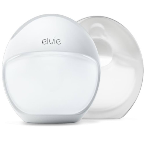 Elvie Curve - Manual Wearable Breast Pump - Hands-Free, Kick-Proof, Portable Silicone Pump That Can Be Worn in-Bra for Gentle, Natural Milk Expression - Breast Feeding Essentials