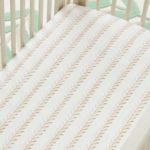 Joseph Altuzarra Vines Stripe Crib Sheet