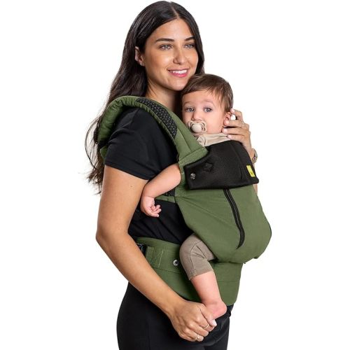 LÍLLÉbaby Complete All Seasons Ergonomic 6-in-1 Baby Carrier Newborn to Toddler - with Lumbar Support - for Children 7-45 Pounds - 360 Degree Baby Wearing - Inward & Outward Facing - Succulent