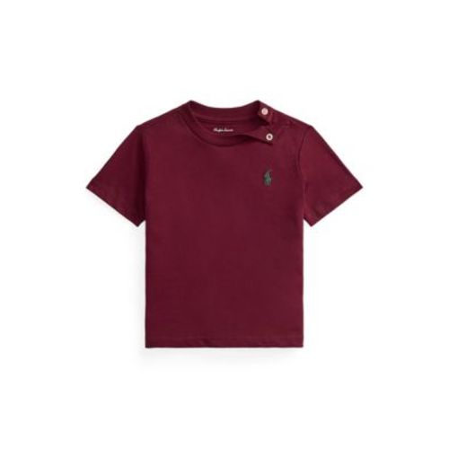 Baby Boys Cotton Jersey Crew Neck T-Shirt