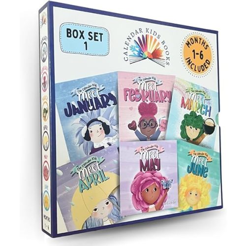 The Calendar Kids Collection 6 Book Box Set (Books 1-6: Meet January, Meet February, Meet March, Meet April, Meet May, Meet June) Paperback – Picture Book, January 1, 2024