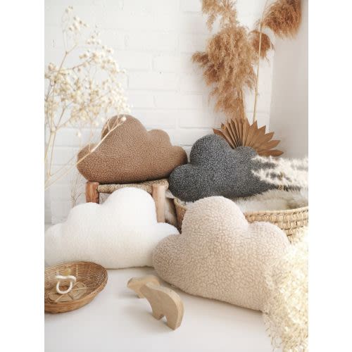 Teddy Boucle Cloud Cushion | Nursery Decor | Cloud Pillow | Nursery Pillows