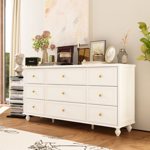 Alcott Hill® Nine Drawers Dresser With Strong Storage For Your Home & Reviews | Wayfair