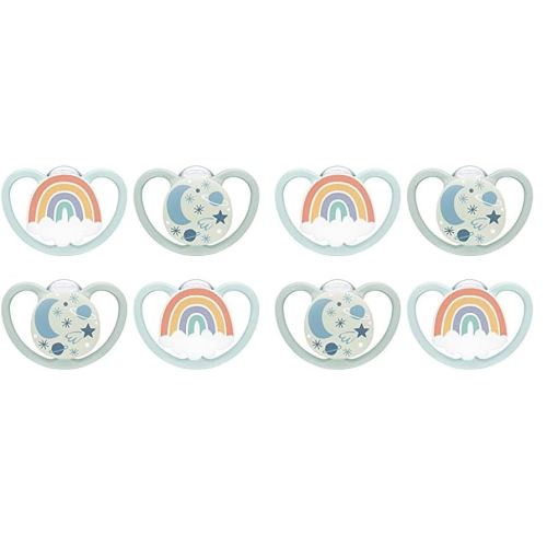 NUK Space™ Glow-in-The-Dark Orthodontic Pacifiers, Size 1, Neutral (Pack of 2)