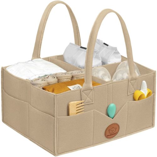 Original Baby Diaper Caddy Organizer, Large Storage Caddy Organizer For Nursery, Changing Table (mystic Gray)