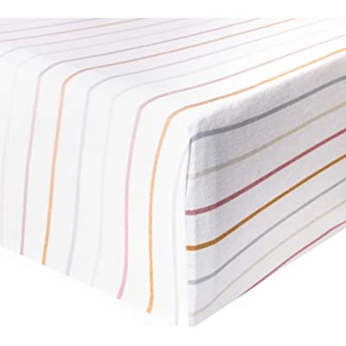 Premium Fitted Knit Crib Sheet/Toddler Sheet Piper by Copper Pearl