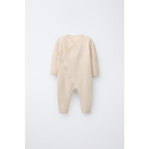 EMBROIDERED DUCKLING KNIT KIMONO - Cream | ZARA United States