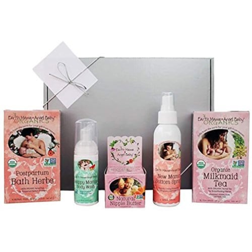 Earth Mama New Mom Organic Gift Box | Set of 5 Earth Mama Items