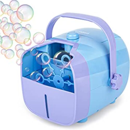KINDIARY Bubble Machine, Automatic Bubble Blower - Battery Powered/Plug-in