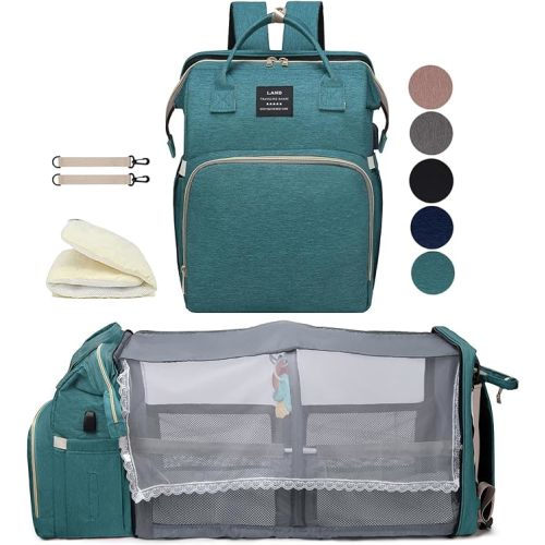 houscly Diaper Bag Backpack with Changing Station: Pink Baby Bags for Girls Boys New Mom Gifts Pañaleras Para Bebe Baby Girl Newborn Essentials Must Haves Baby Shower Gifts Baby Registry