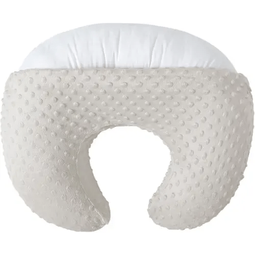 Nursing Pillow and Positioner for Breastfeeding, Ultra Soft Baby Breastfeeding Pillows for More Support for Mom and Baby, with Premium Removable Cover (Sand)