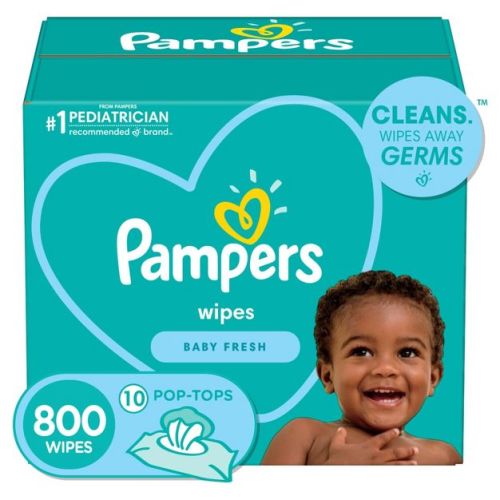 Pampers Fresh Baby Wipes-800 Count