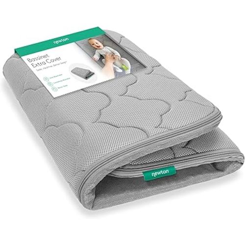 Newton Baby Extra Bassinet Cover, Breathable Safety, Removable Dual-Layer Cover, Completely Washable, Non-Toxic Cotton, Grey (Cover ONLY) Compatible ONLY with Newton BASSINETS