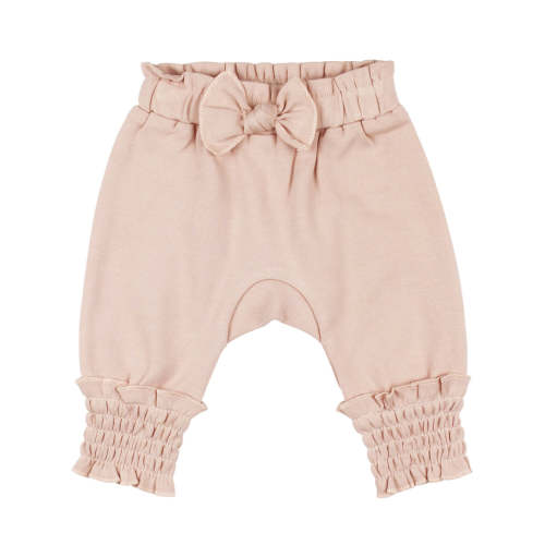 Organic Smocked Bubble Pants in Rosewater – L'ovedbaby