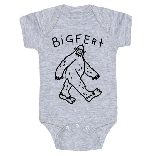 Derpy Bigfert Sasquatch Baby One Piece