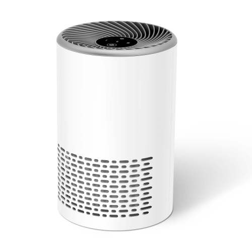 Air Purifiers for Bedroom - Portable Air Purifier Covers Up to 215 ft² Remove Smoke Pollen Dander Hair Smell, with Sleep Mode Speed Control for Home Office Living Room Drom, White