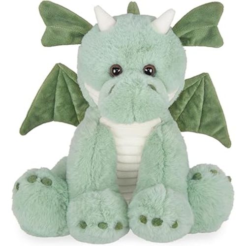 Bearington Collection Burnie Plush Dragon Stuffed Animal, 10.5 Inch