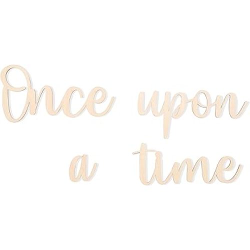 Once upon a time Nursery Decor - Once Upon A Time Wall Sign Nursery Wall Decor, Kids Bedroom,reading wall, Once Upon A Time Wooden Words Sign For Wall Art, Boho boy's room,Boho girl's room