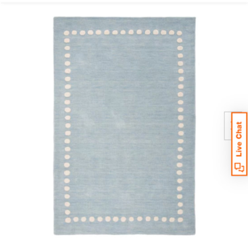 Kids Blue/Ivory 5 ft. x 8 ft. Polka Dot Area Rug