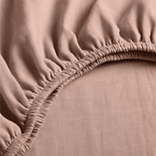 Supersoft Violet Rose 100% Organic Cotton Gauze Baby Crib Fitted Sheet