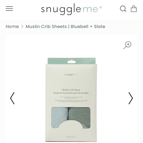 Muslin Crib Sheets | Bluebell + Slate
