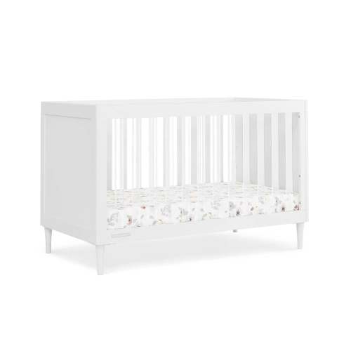 Delta Children Bowie 4-in-1 Convertible Crib - Greenguard Gold Certified - Bianca White