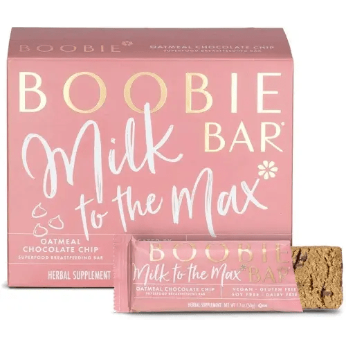 Boobie Bar Superfood Lactation 1.7 Ounce Bars Package May Vary, Oatmeal Chocolate Chip, 6 Count