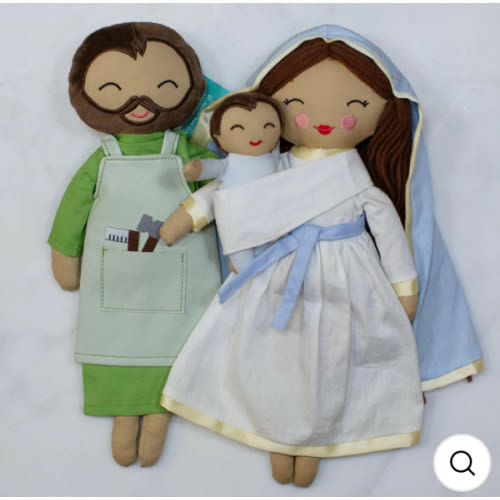 Nativity Holy Family Rag Doll Set
