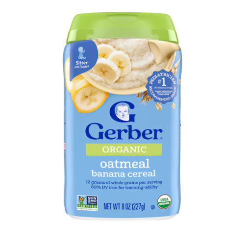 Gerber Organic Oatmeal Banana Cereal