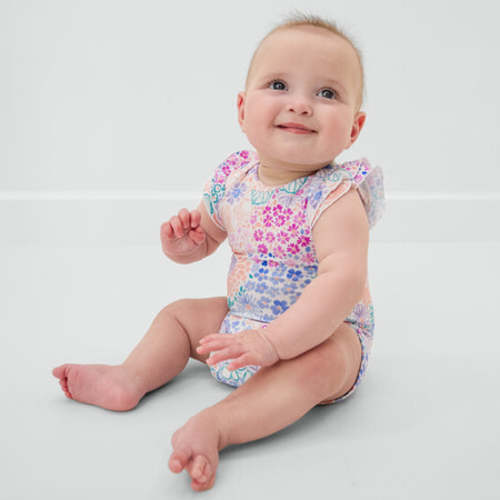 Doodle Blooms Flutter Bodysuit