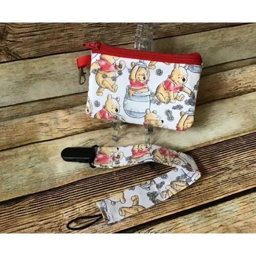 Winnie the Pooh Baby Pacifier Clip Pacifier Leash and Small - Etsy
