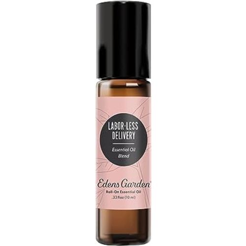 Edens Garden Labor-Less Delivery Essential Oil Blend, 100% Pure & Natural Premium Best Recipe Therapeutic Aromatherapy Essential Oil Blends, Pre-Diluted 10 ml Roll-On