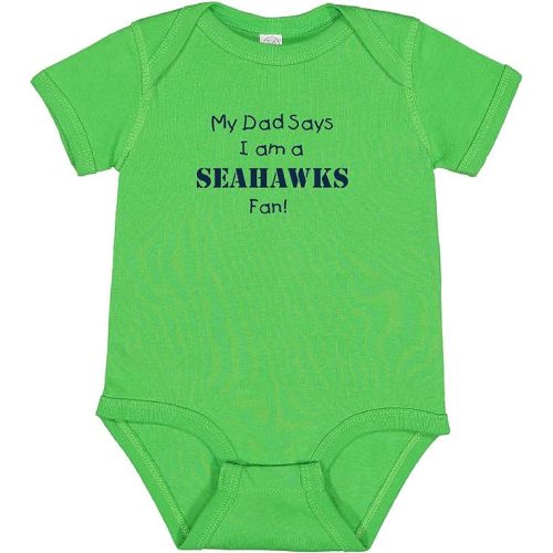 My Dad Says I am a Seahawks Fan Baby Bodysuit Outfit