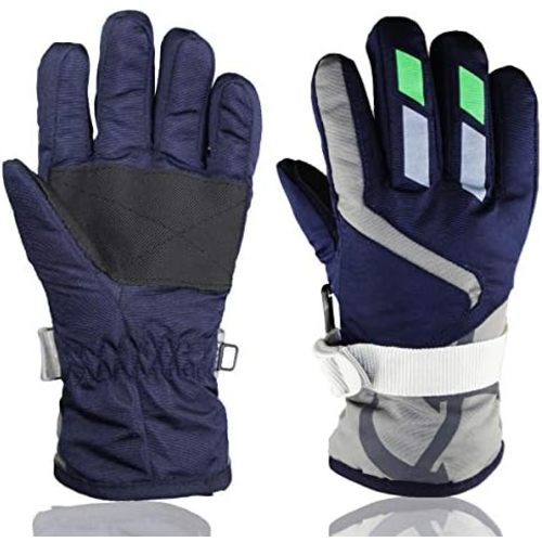YR.Lover Children Ski Gloves Winter Warm Outdoor Riding Thickening Gloves(2-4Y)