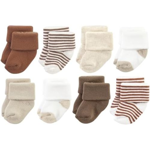 Hudson Baby Baby 8-pack Cotton Rich Newborn and Terry Socks