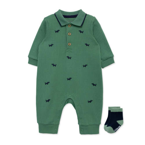 Little Me Puppies Coverall with Socks — buybuy BABY 3 Months