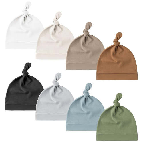 Baby Newborn Hats Set Knot Beanie Hats 8 Pack – KONSSY