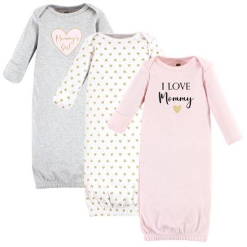 Hudson Baby Infant Girl Cotton Gowns, Girl Mommy, 0-6 Months