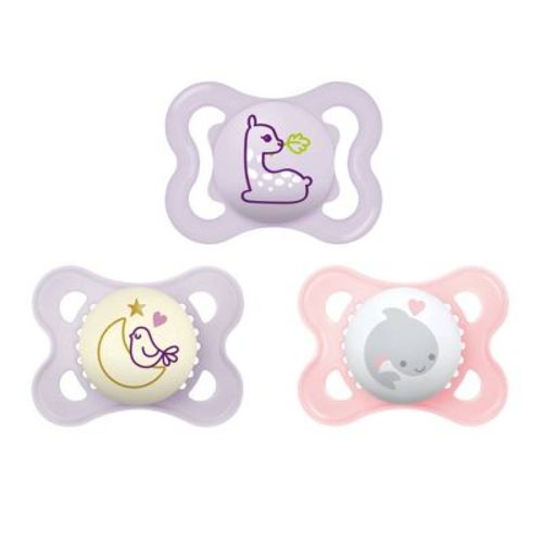 Mam Pacifier Variety Pack 0-6m - Girl - 3pk