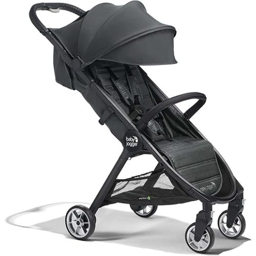 Baby Jogger City Tour 2 Ultra-Compact Travel Stroller, Lightweight, Foldable, Pike Exclusive Includes Belly Bar, Leatherette Handlebar, and Premium Fabric