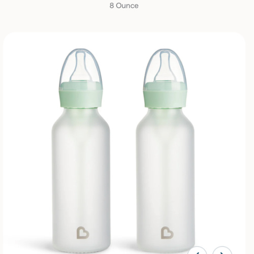 Bond® Silicone Glass Bottle, 8oz, 2pk | Mint
