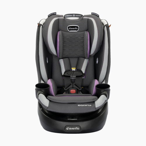Evenflo Revolve360 Slim 2-in-1 Rotational Car Seat with Quick Clean Cover - Sutton Purple