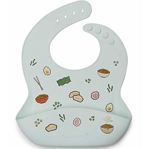 Loulou Lollipop Soft, Waterproof Silicone Feeding Bib for Babies and Toddlers