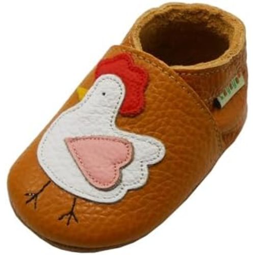 SAYOYO Baby Shoes Soft Leather Sole Infant Toddler Prewalker Shoes